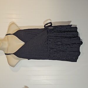 Faux wrap top romper soft knit